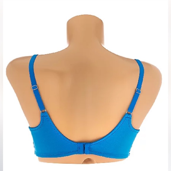 Breezies Full Coverage T-Shirt Bra with Lace Accents 34C BLACK New in Bag - Picture 2 of 5